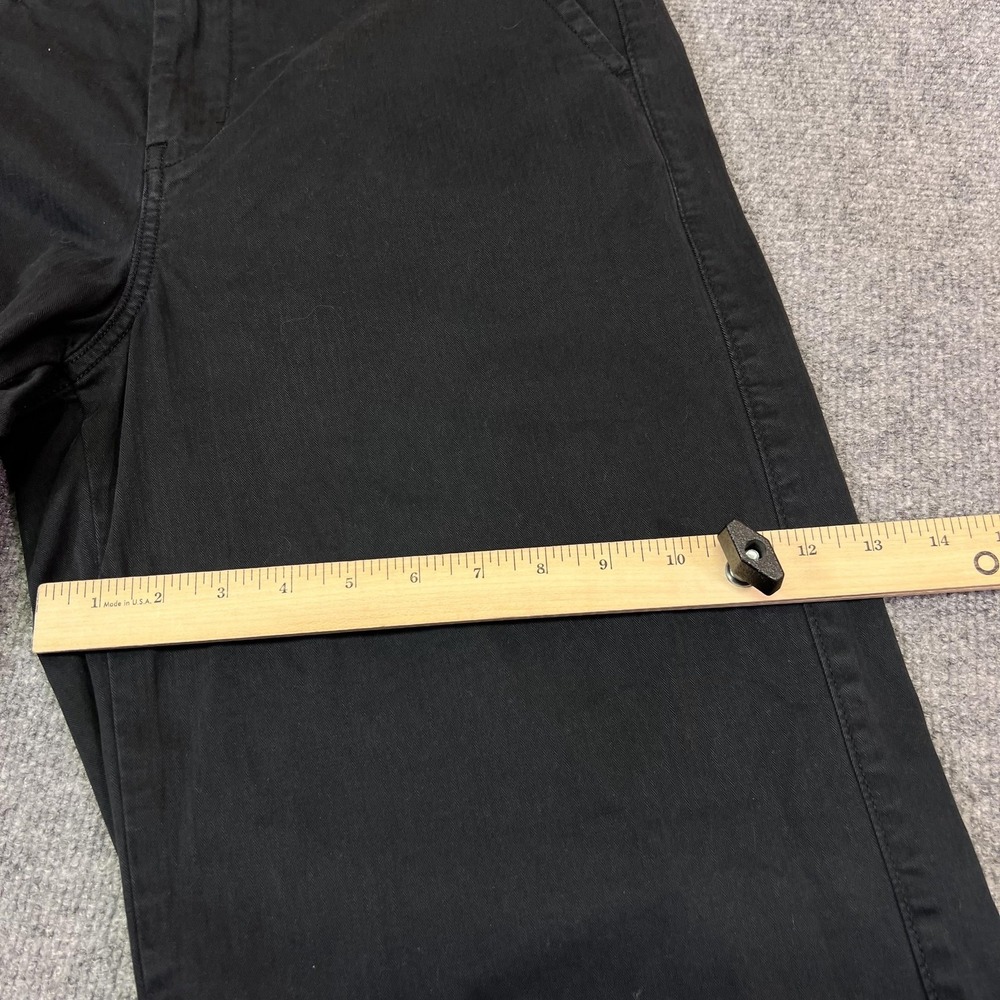 American Eagle Outfitters Pants Womens 10 Long Black Wide Leg Stretch Chino - Picture 11 of 12